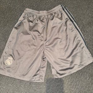 Adidas Real Madrid 2024-25 third shorts in charcoal
